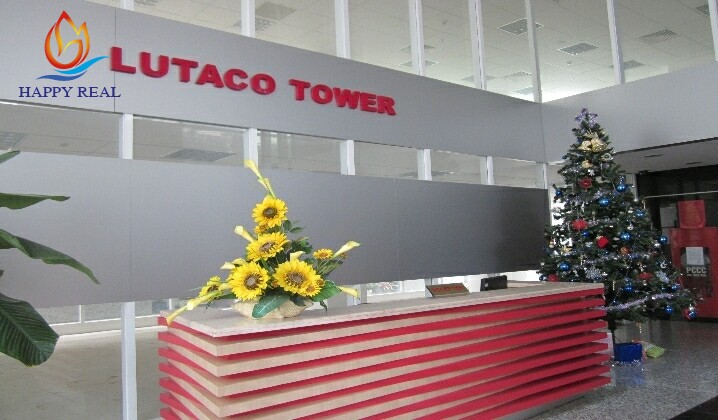 Sảnh tiếp tân sang trọng của tòa nhà Lutaco Building